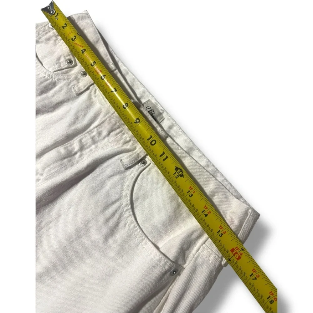 J. Crew White Denim Eyelet Hemline Detail Classic Preppy Feminine Mini Skirt - Picture 11 of 16